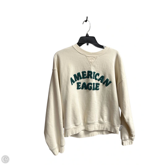 Sweatshirt Crewneck By American Eagle In Cream, Size: S