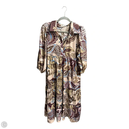 Dress Casual Midi By Umgee In Floral Print, Size: S