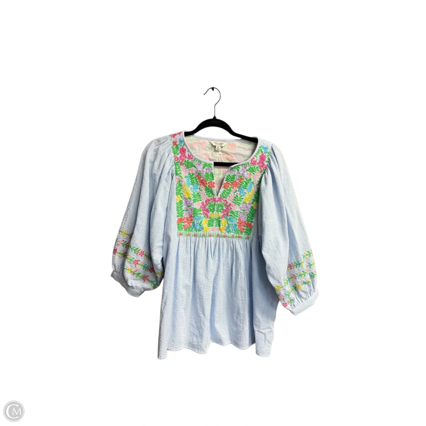 Top Short Sleeve By Clothes Mentor In Striped Pattern, Size: M