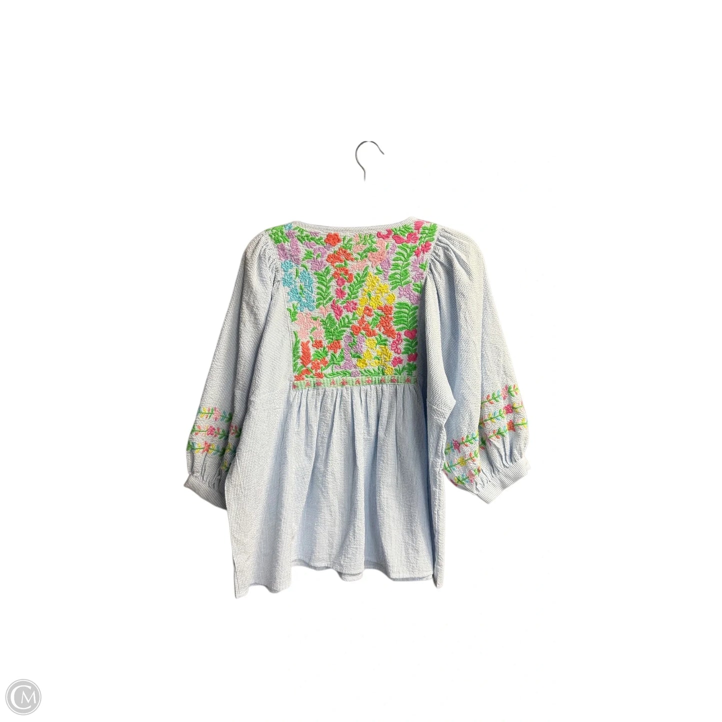 Top Short Sleeve By Clothes Mentor In Striped Pattern, Size: M