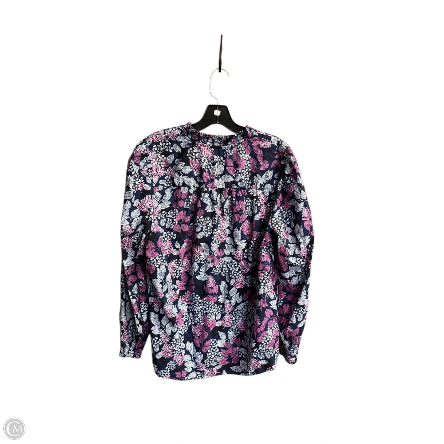 Top Long Sleeve By Loft In Floral Print, Size: L