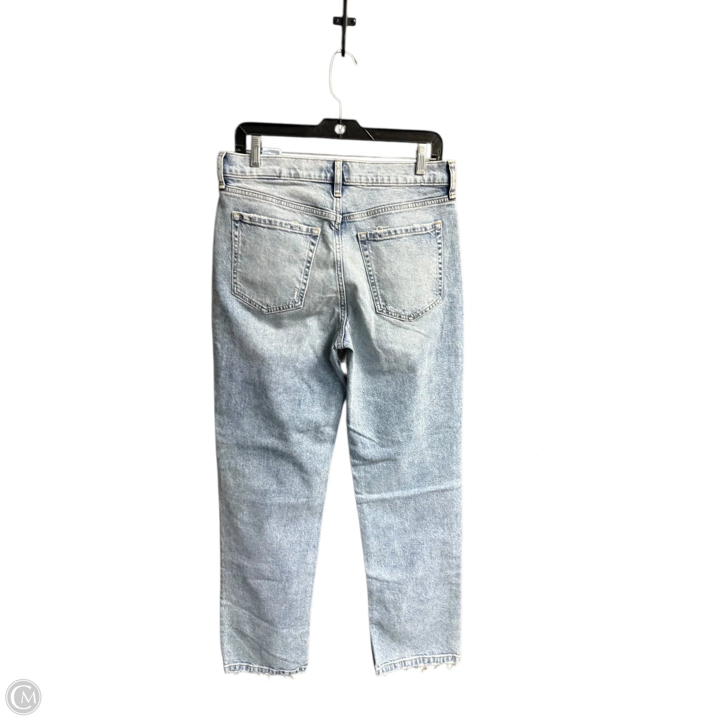 Jeans Straight By Banana Republic In Blue Denim, Size: 6l