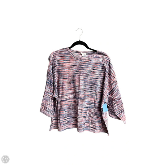 Top Short Sleeve Basic By Pure Jill In Striped Pattern, Size: Mp