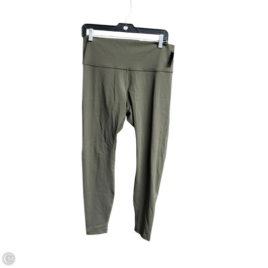 Athletic Leggings By Lululemon In Green, Size: 12
