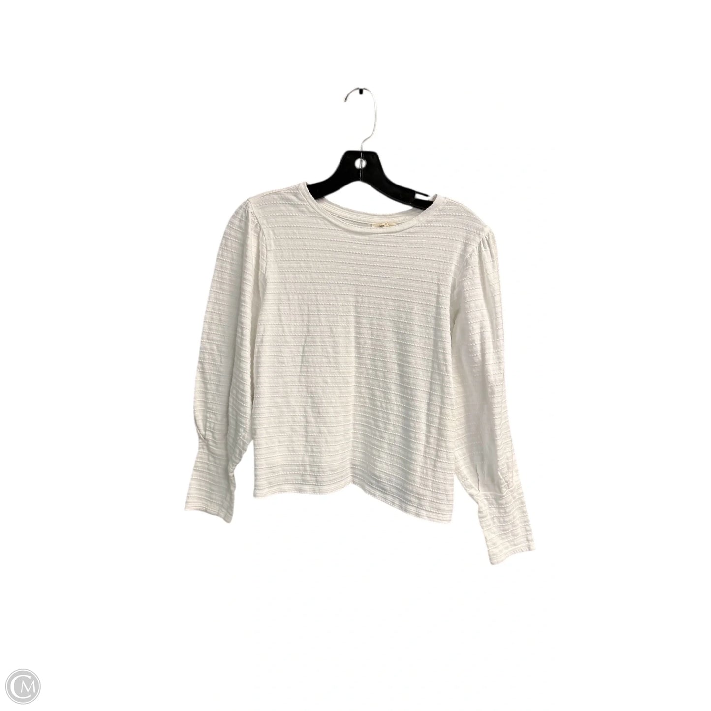 Top Long Sleeve By Ana In White, Size: M