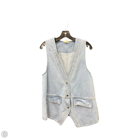 Vest Other By Promesa In Blue Denim, Size: M