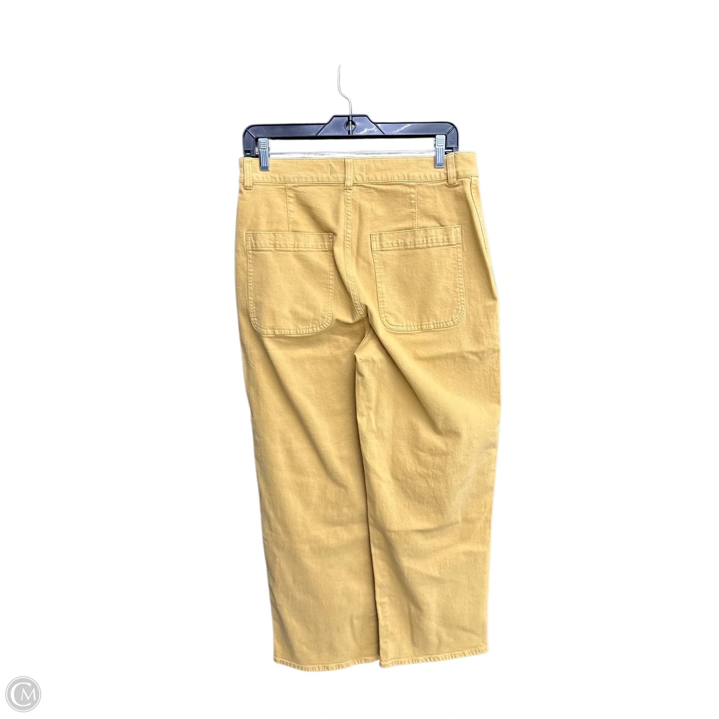 Jeans Wide Leg By Madewell In Yellow Denim, Size: 6