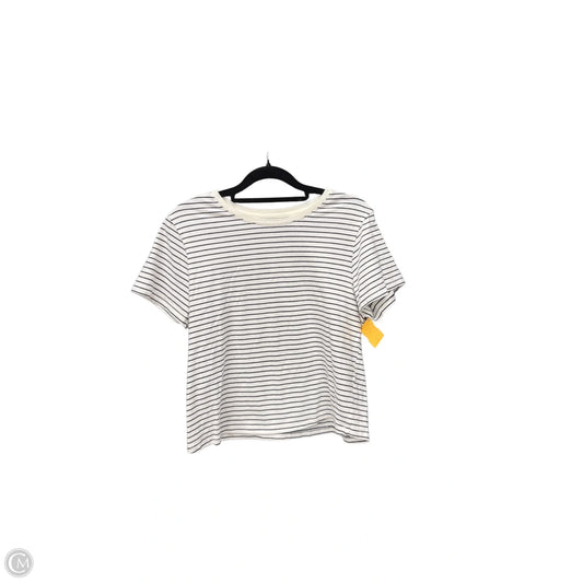 Top Short Sleeve Basic By Old Navy In Striped Pattern, Size: L