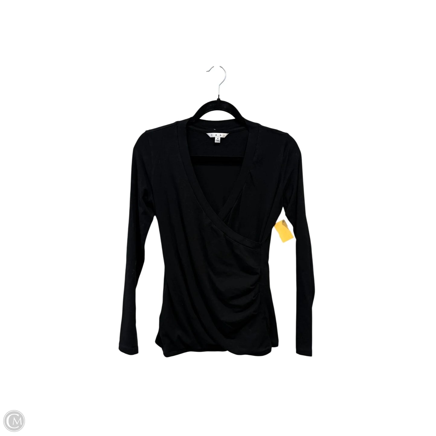 Top Long Sleeve Basic By Cabi In Black, Size: M