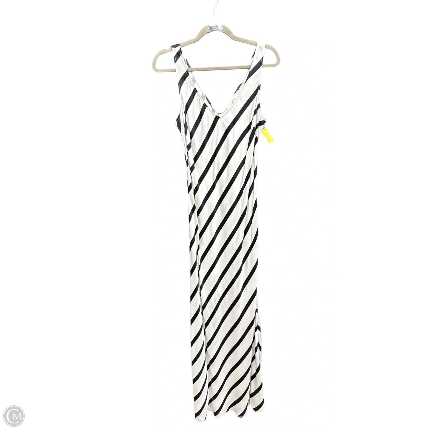 Dress Casual Maxi By Loft In Striped Pattern, Size: M