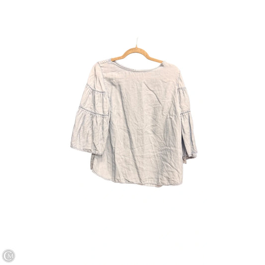 Top Short Sleeve By J. Jill In Blue, Size: Mp