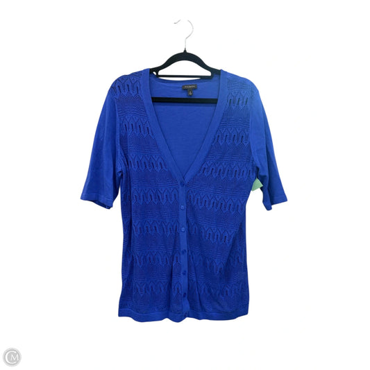 Blouse Short Sleeve By Talbots In Blue, Size: M