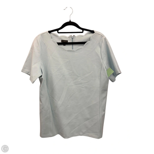 Top Short Sleeve By Talbots In Aqua, Size: M