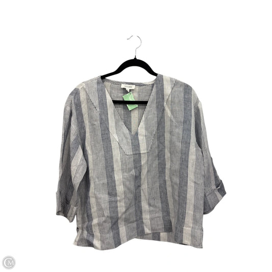 Top 3/4 Sleeve By Haven In Striped Pattern, Size: M
