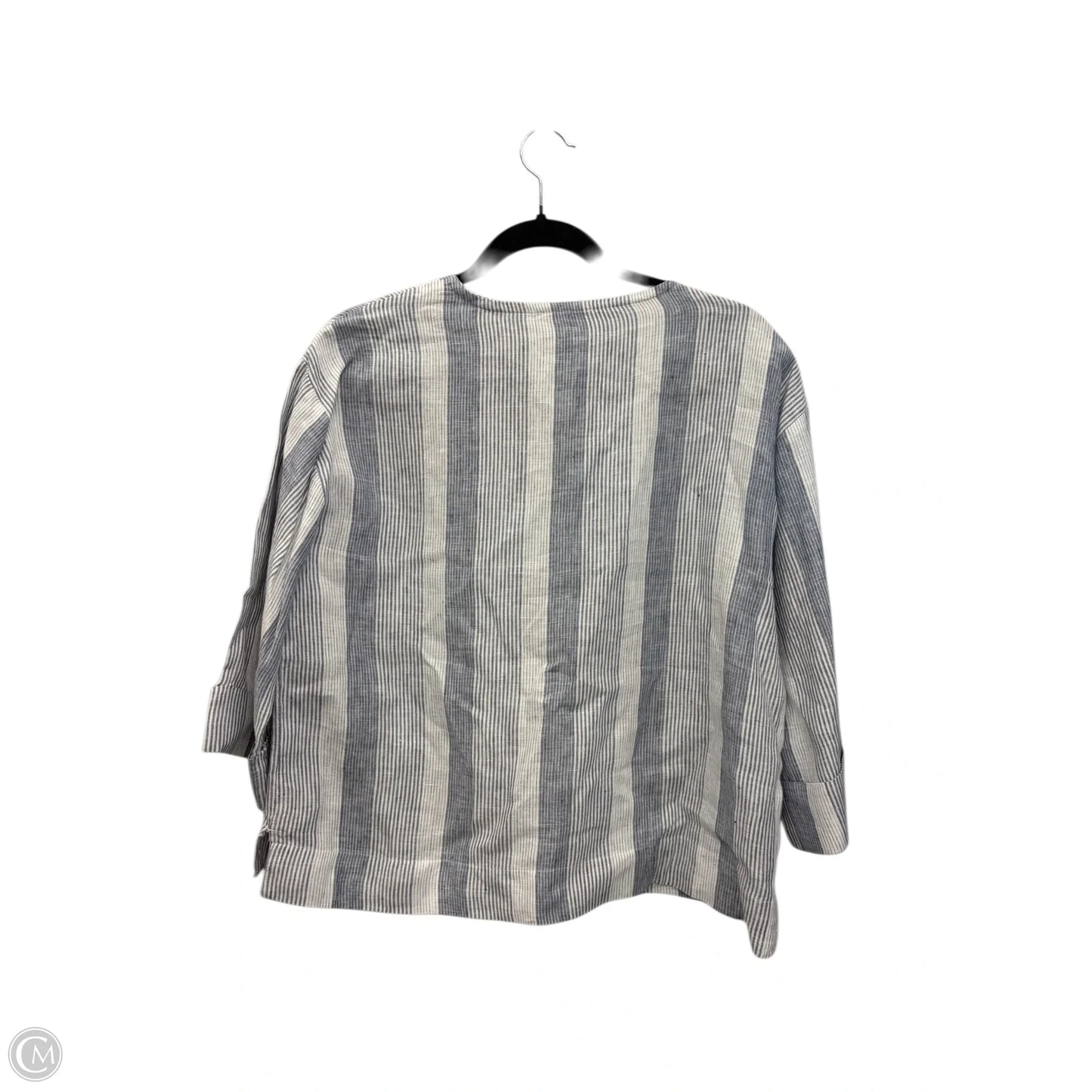 Top 3/4 Sleeve By Haven In Striped Pattern, Size: M