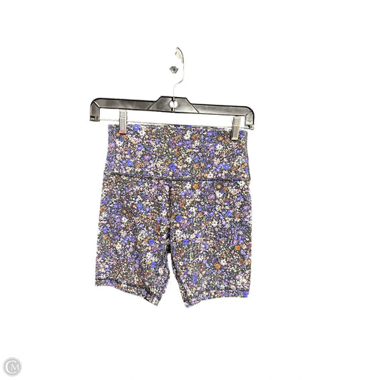 Athletic Shorts By Lululemon In Floral Print, Size: S