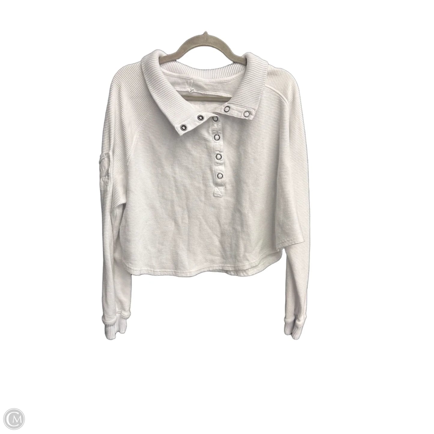 Top Long Sleeve By Free People In White, Size: M