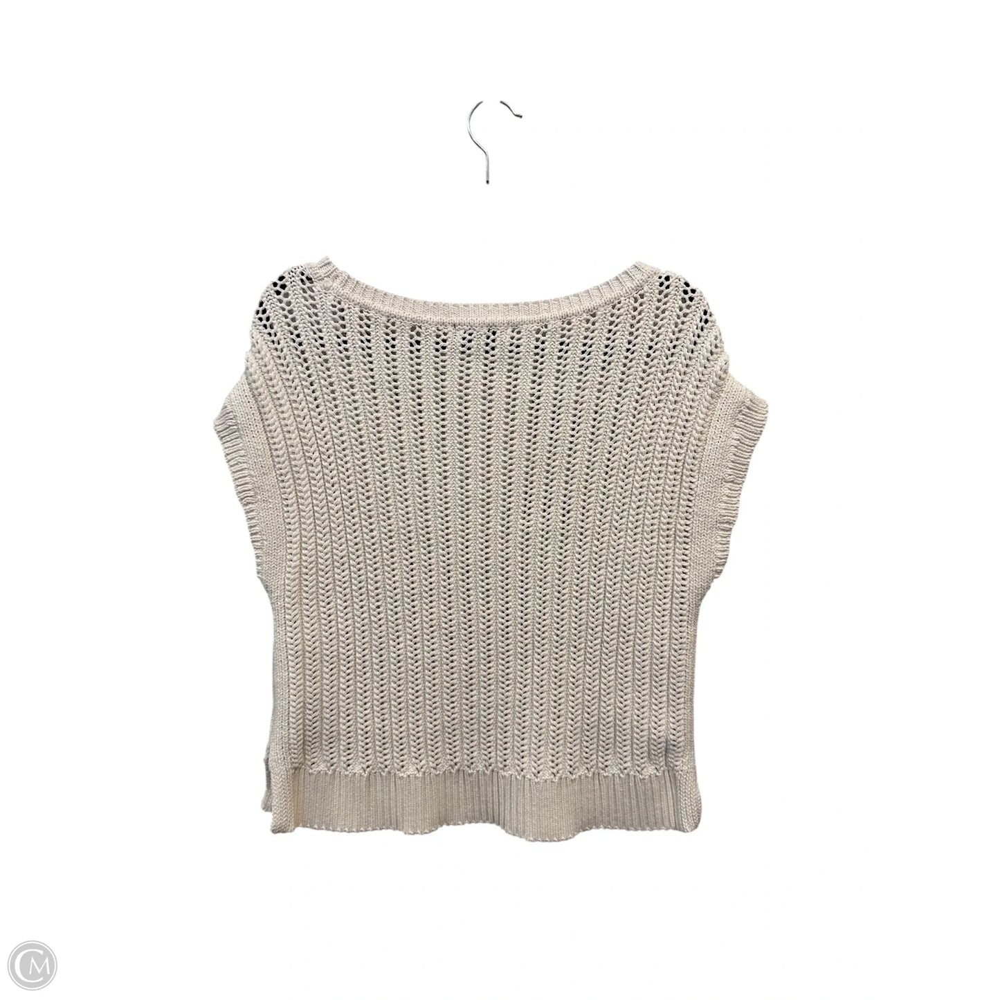 Top Sleeveless Designer By Frye In Cream, Size: S
