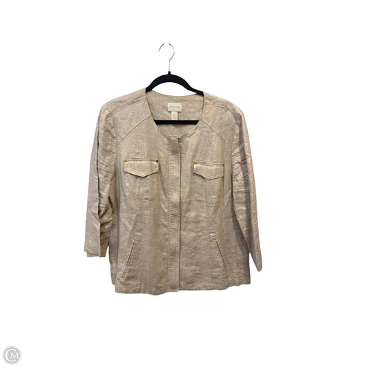 Jacket Other By Chicos In Beige, Size: L