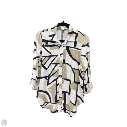 Blouse 3/4 Sleeve By Figuero & Flower In White, Size: S