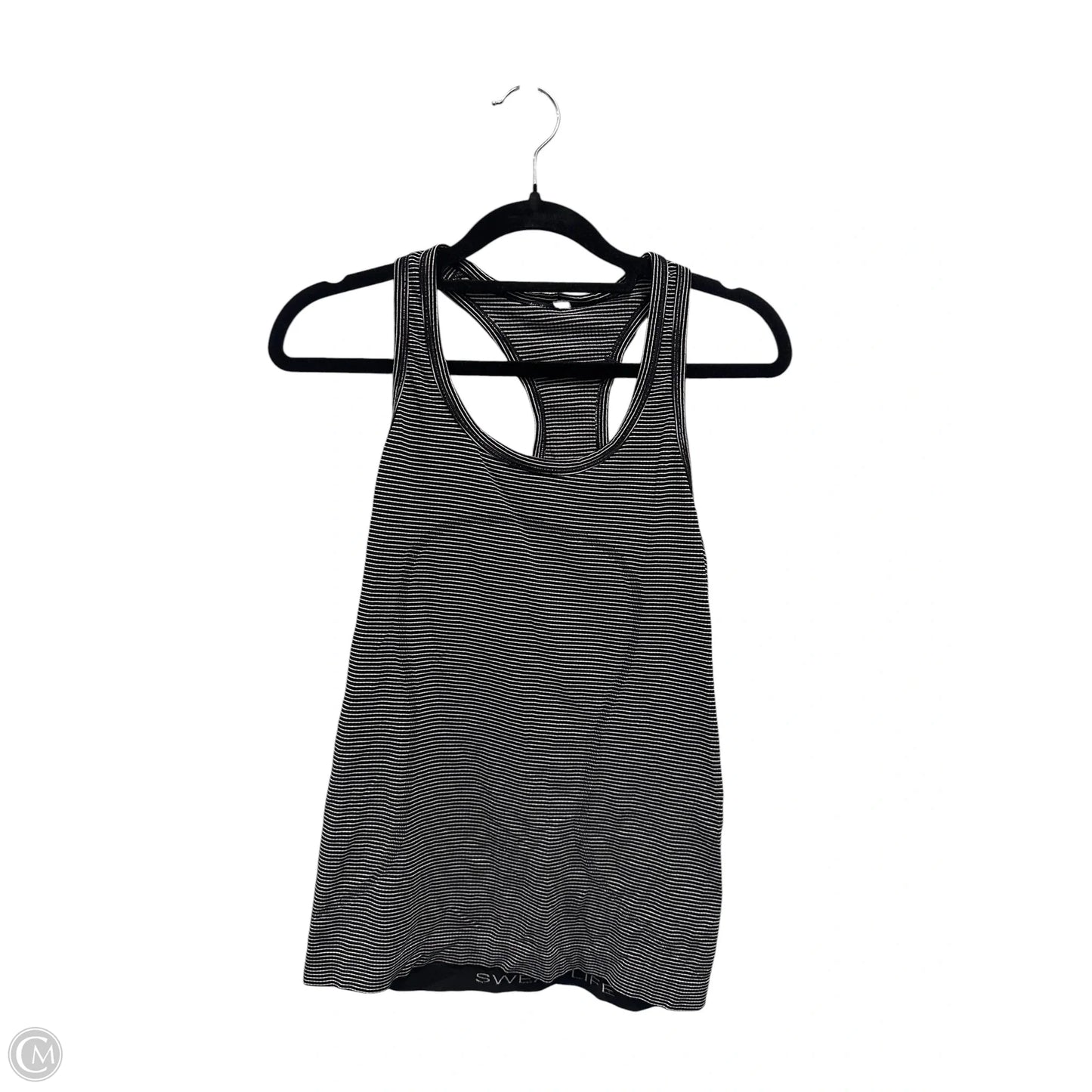 Athletic Tank Top By Lululemon In Striped Pattern, Size: S
