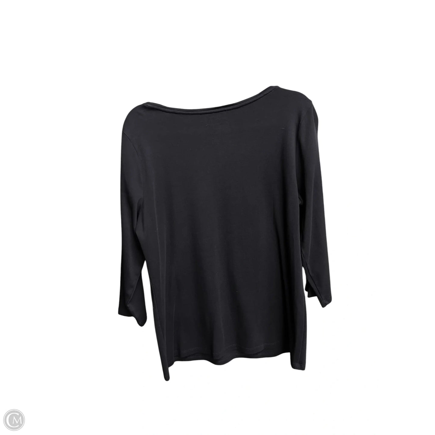Top 3/4 Sleeve Basic By Talbots In Navy, Size: Xl