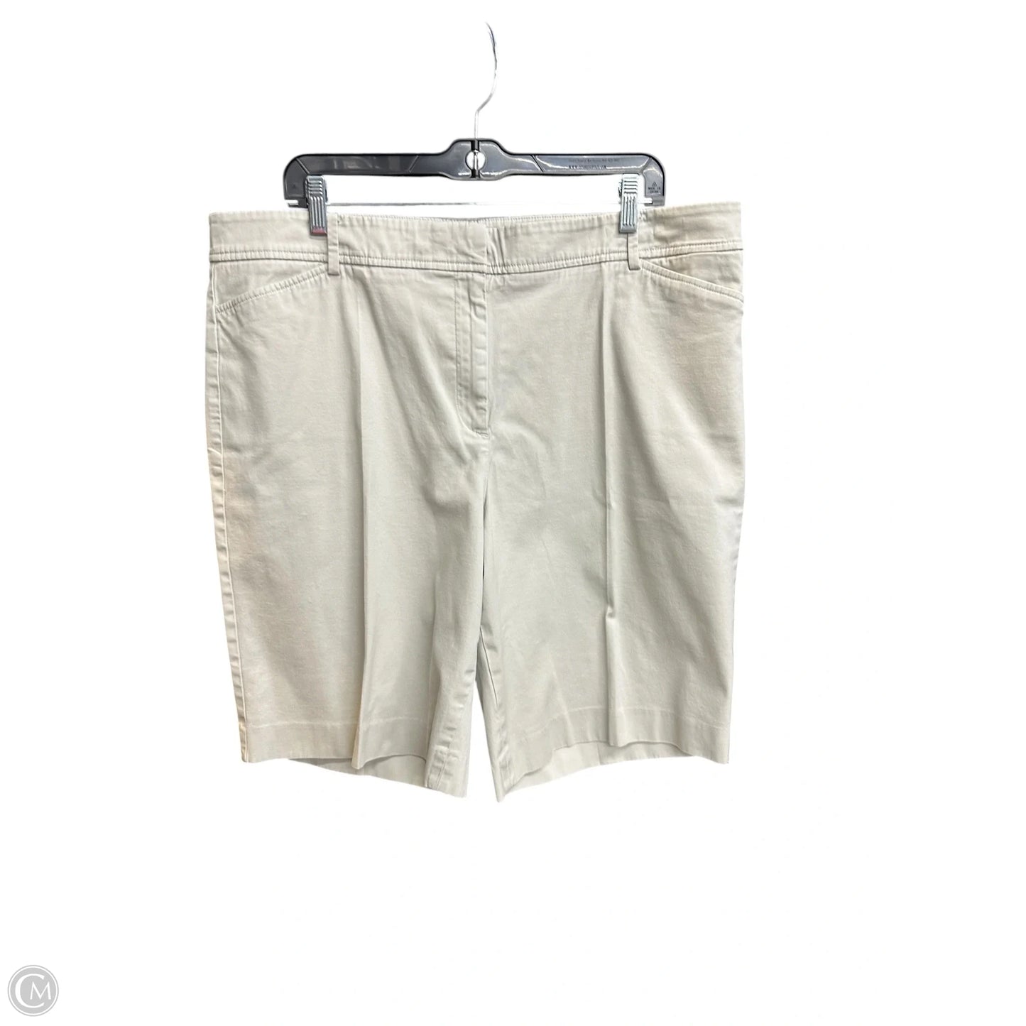 Shorts By Talbots In Cream, Size: 18