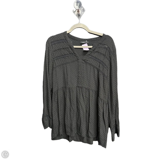 Top Long Sleeve By Clothes Mentor In Black, Size: L