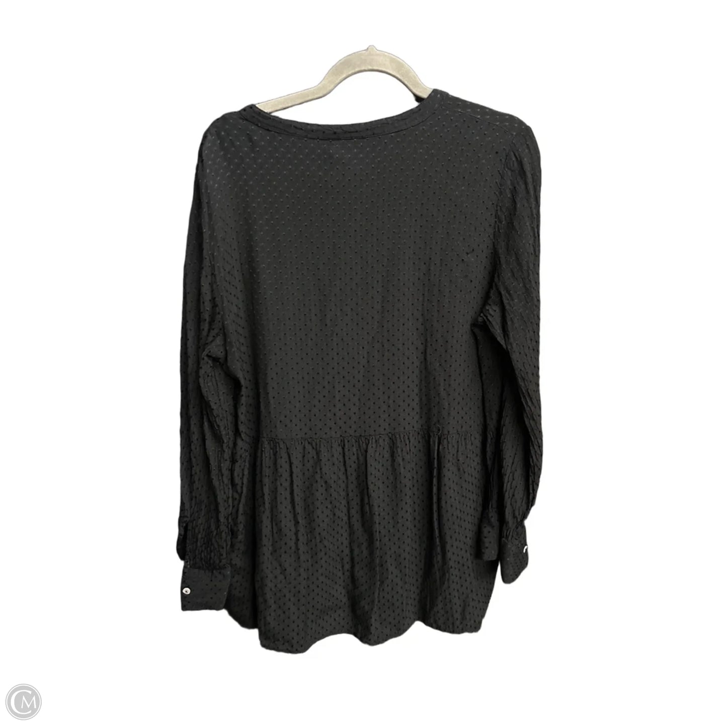 Top Long Sleeve By Clothes Mentor In Black, Size: L