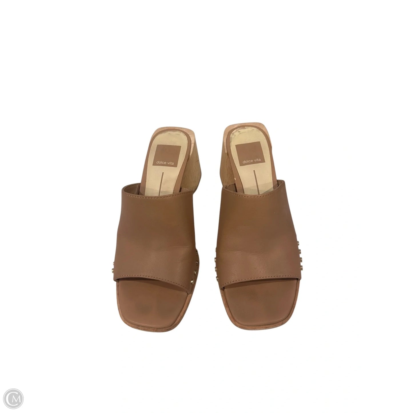 Sandals Heels Block By Dolce Vita In Tan, Size: 6.5