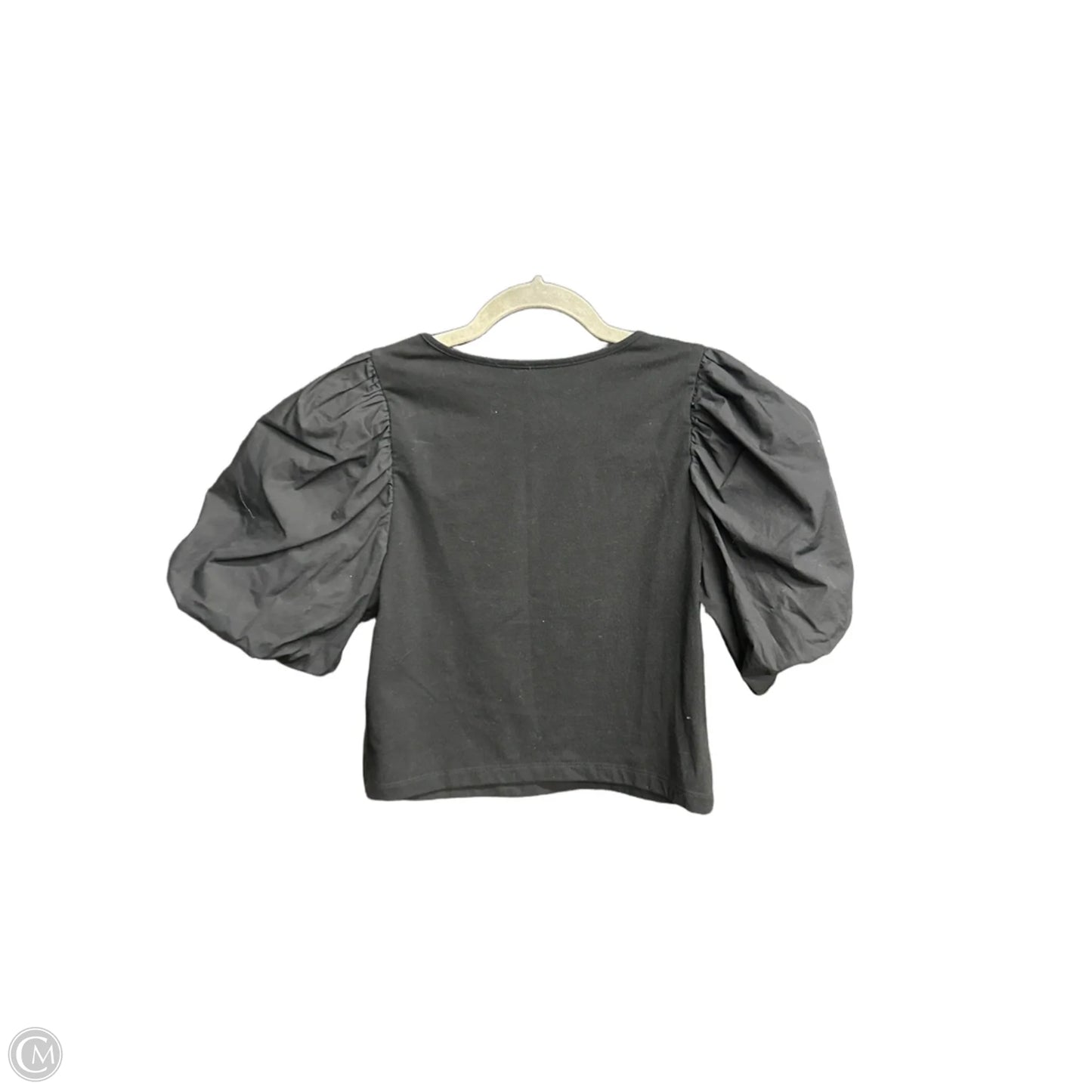 Top Short Sleeve Basic By A New Day In Black, Size: Xs