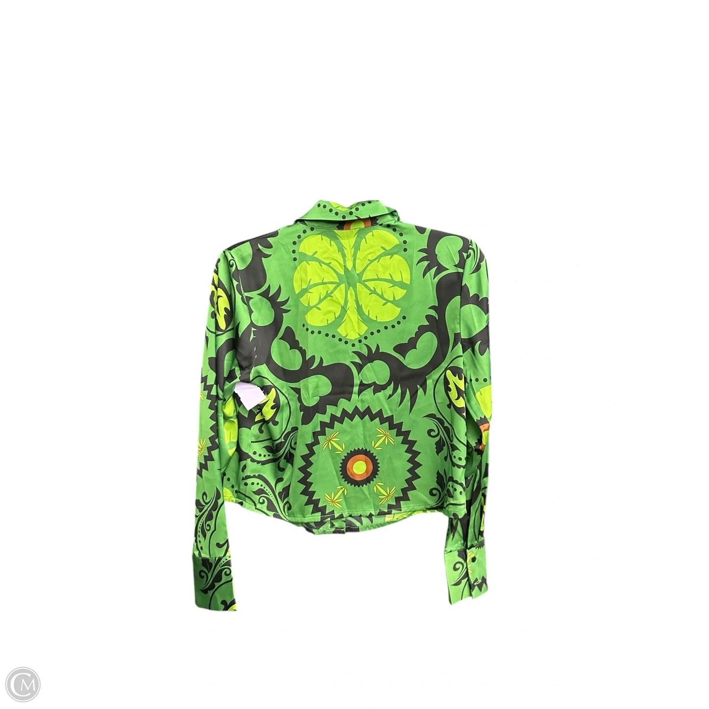Blouse Long Sleeve By Maison Damelie In Paisley Print, Size: Xs
