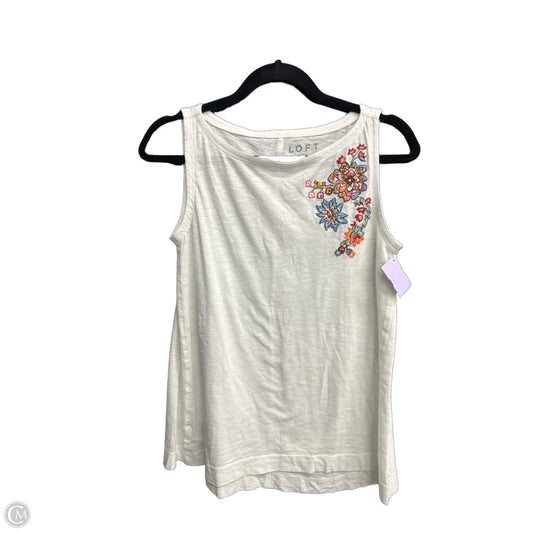 Tank Top By Loft In White, Size: S