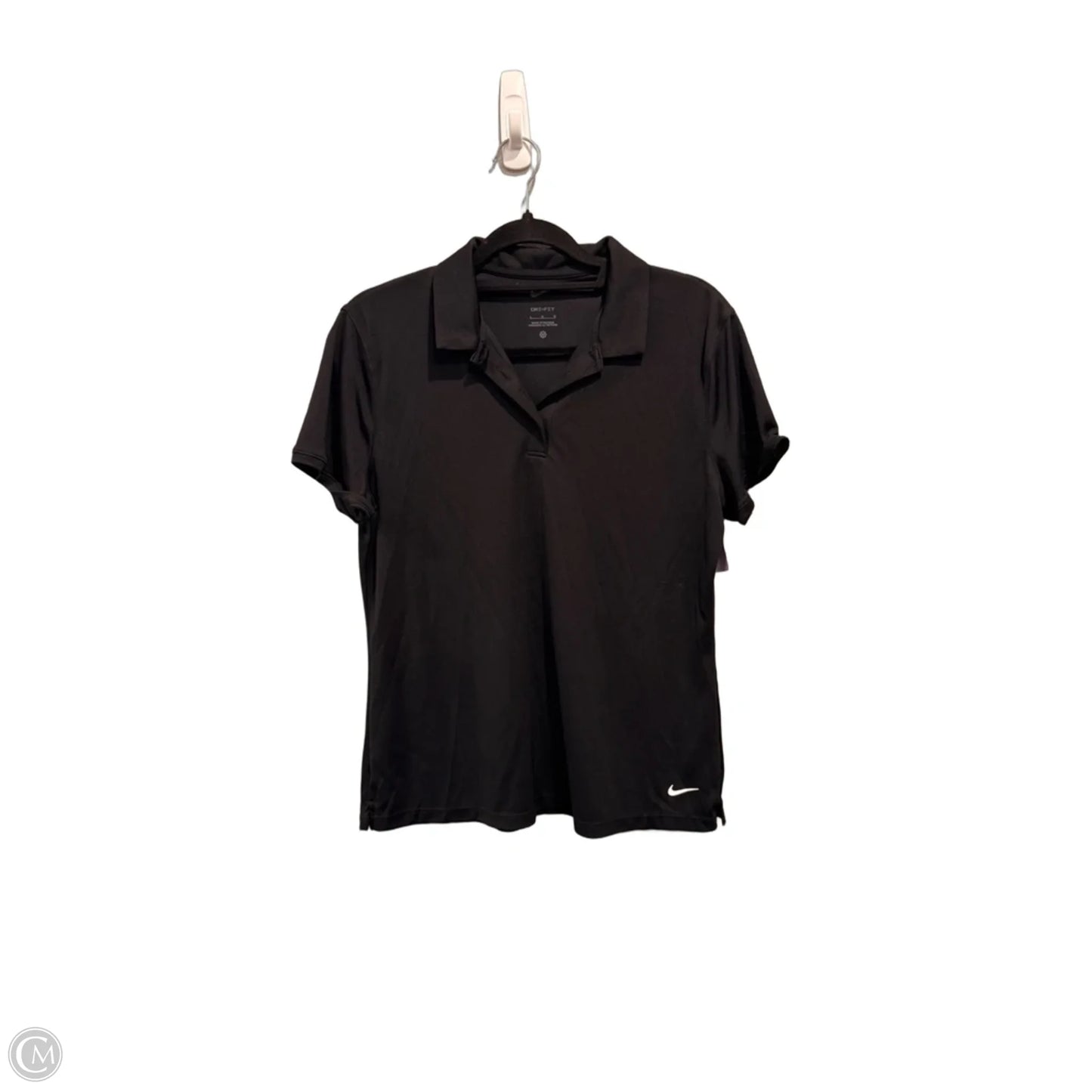 Athletic Top Short Sleeve By Nike Apparel In Black, Size: L