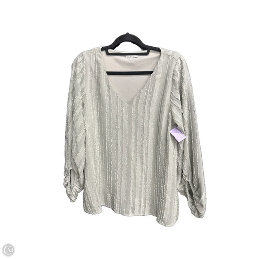 Top Long Sleeve By Jodifl In Grey, Size: S