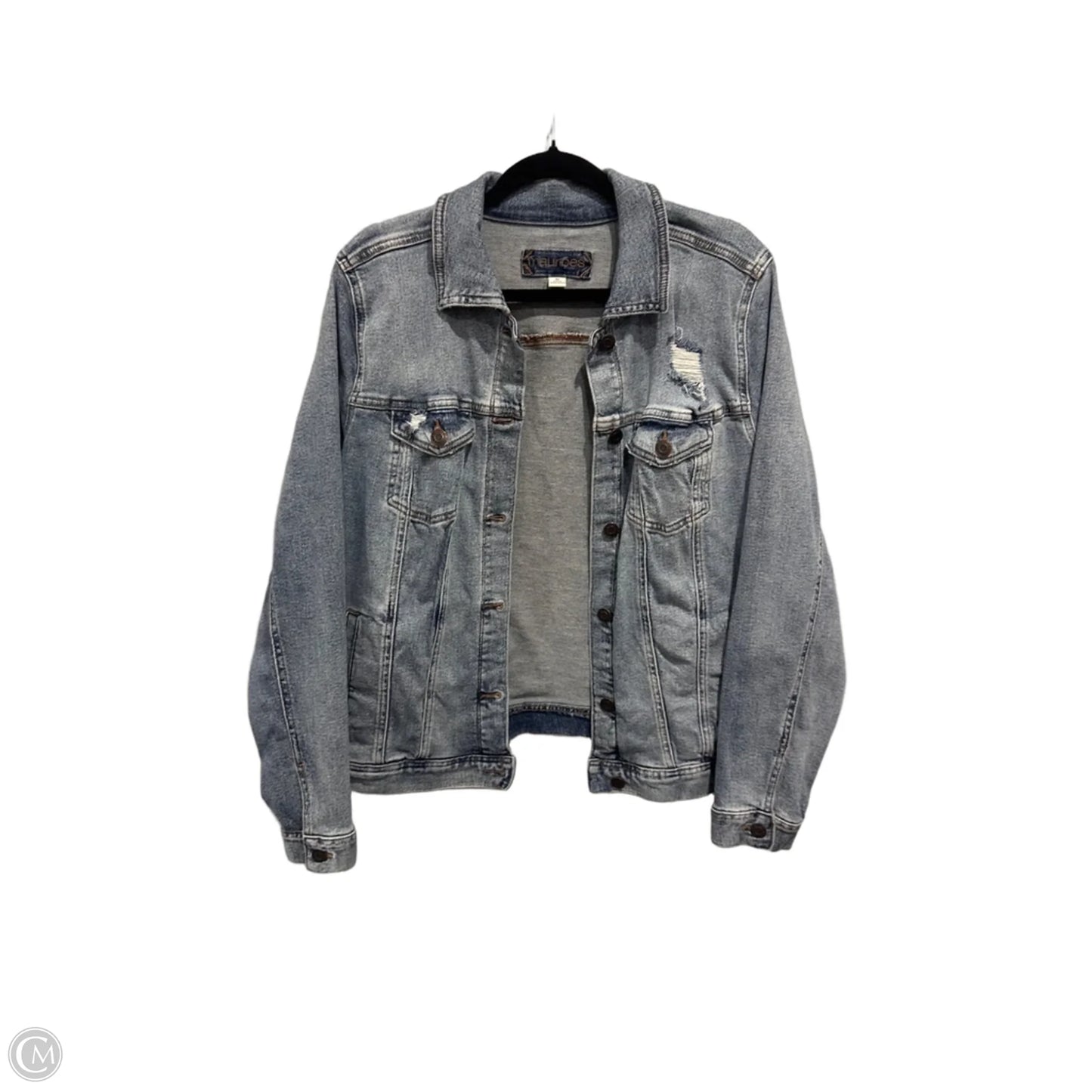 Jacket Denim By Maurices In Blue Denim, Size: M