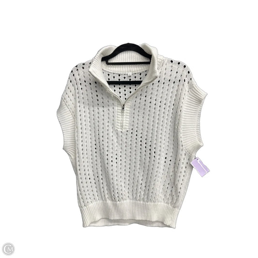 Top Sleeveless By Clothes Mentor In White, Size: S
