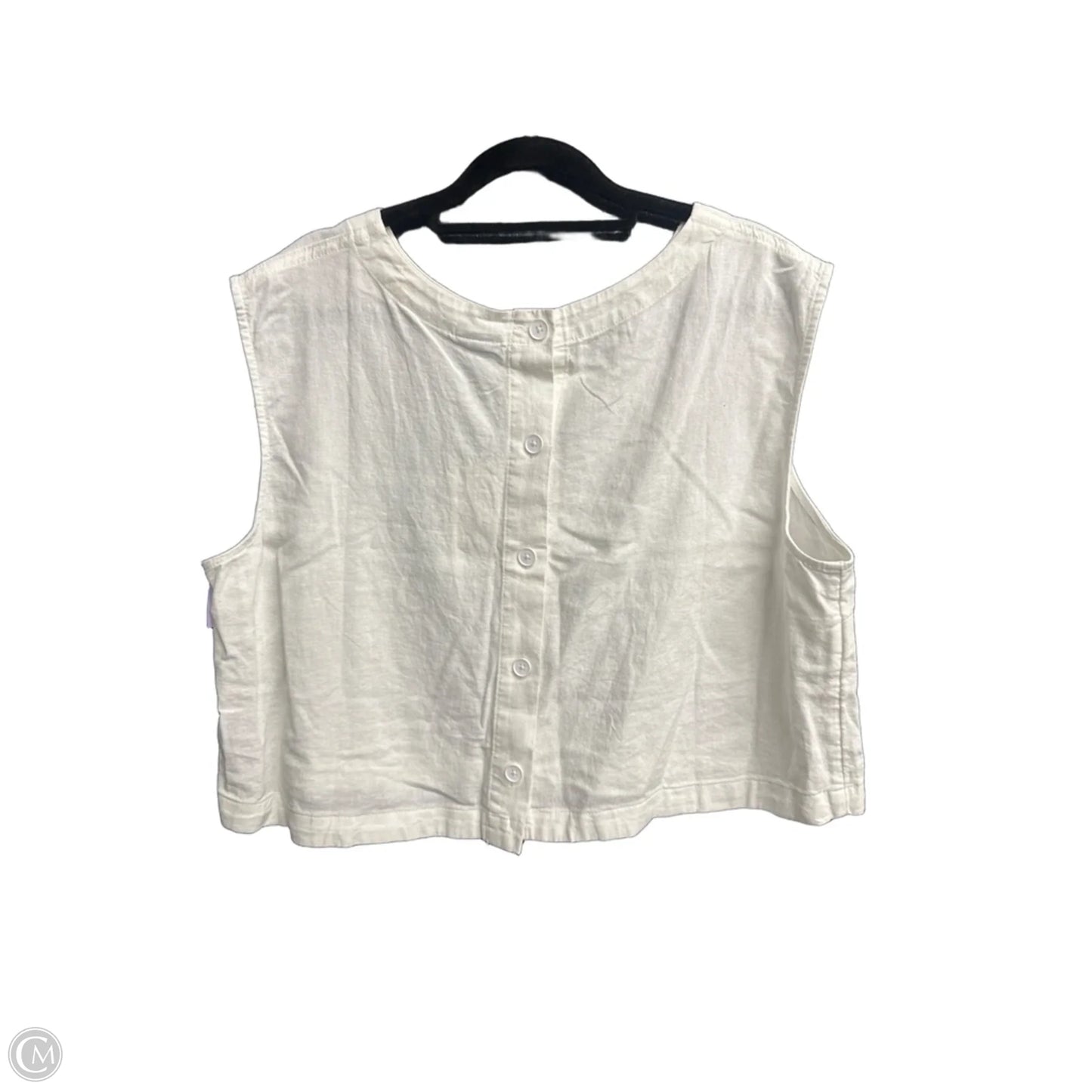 Top Sleeveless By A New Day In White, Size: Xl