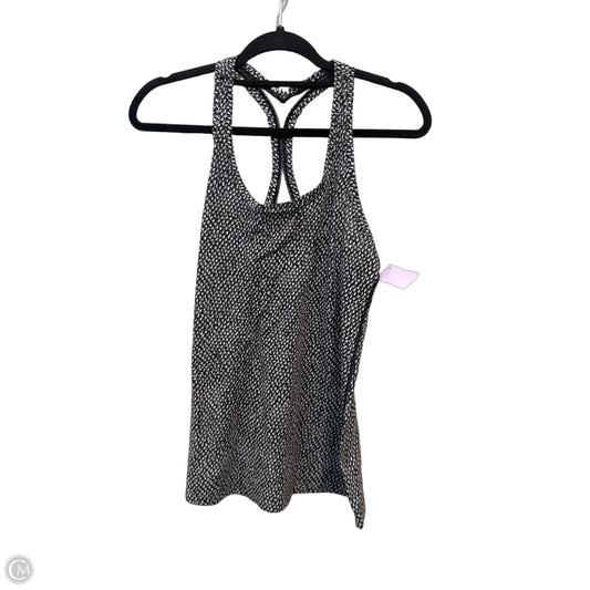 Athletic Tank Top By Lululemon In Black & White, Size: M