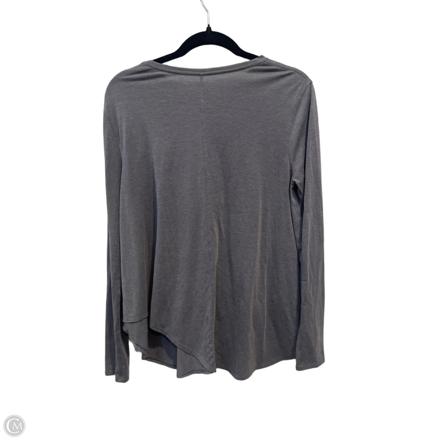 Athletic Top Long Sleeve Crewneck By Lululemon In Grey, Size: S