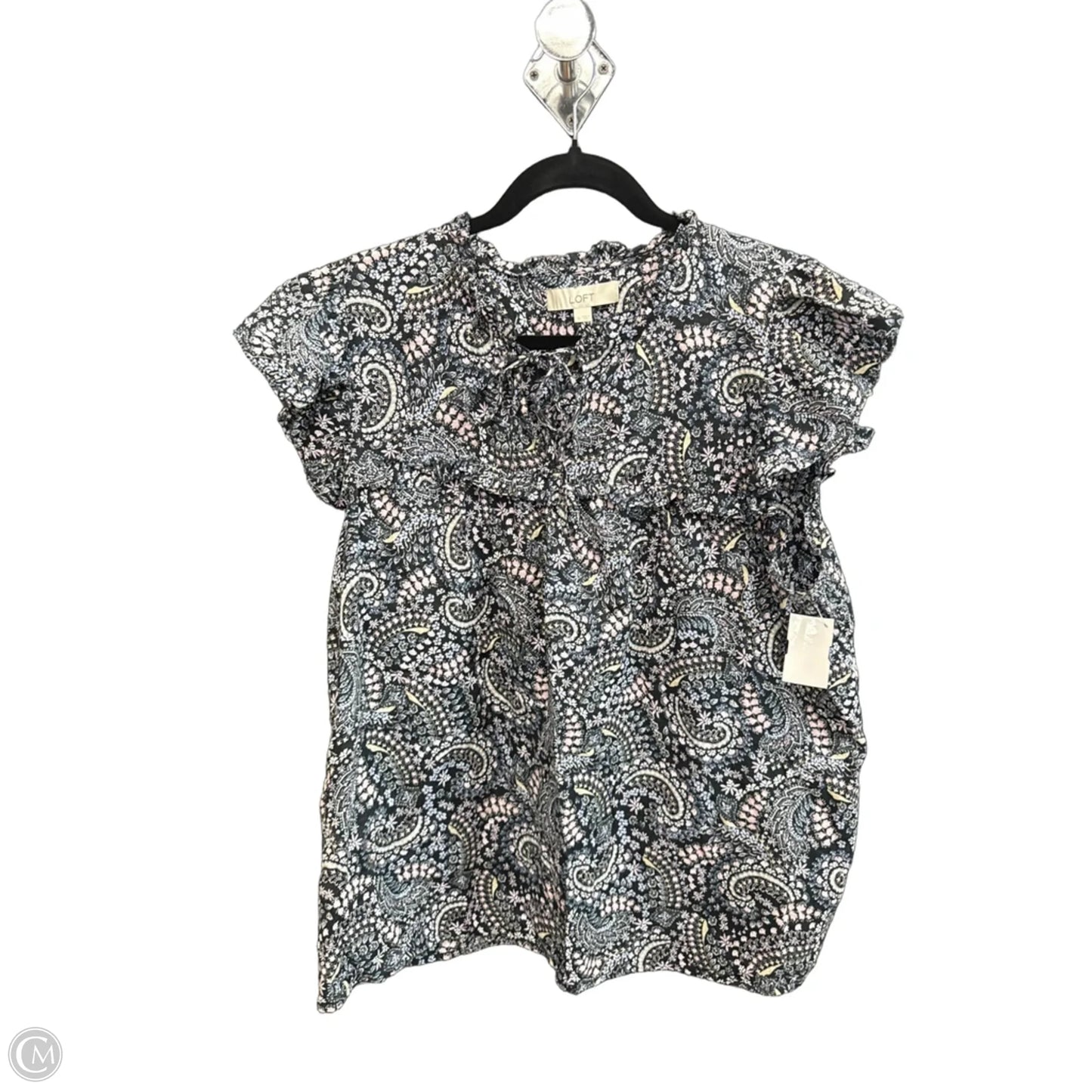 Top Sleeveless By Loft In Paisley Print, Size: Xl