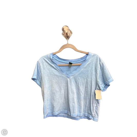 Top Short Sleeve Basic By Wild Fable In Blue, Size: S