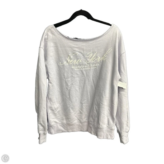 Sweatshirt Crewneck By Aeropostale In Purple, Size: S