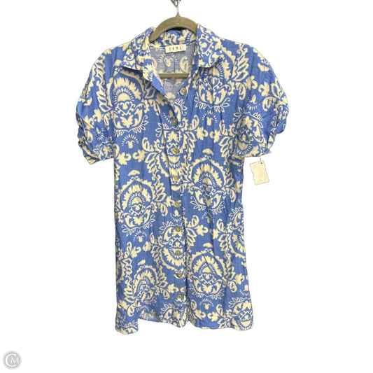 Dress Casual Short By Thml In Blue & White, Size: Xs