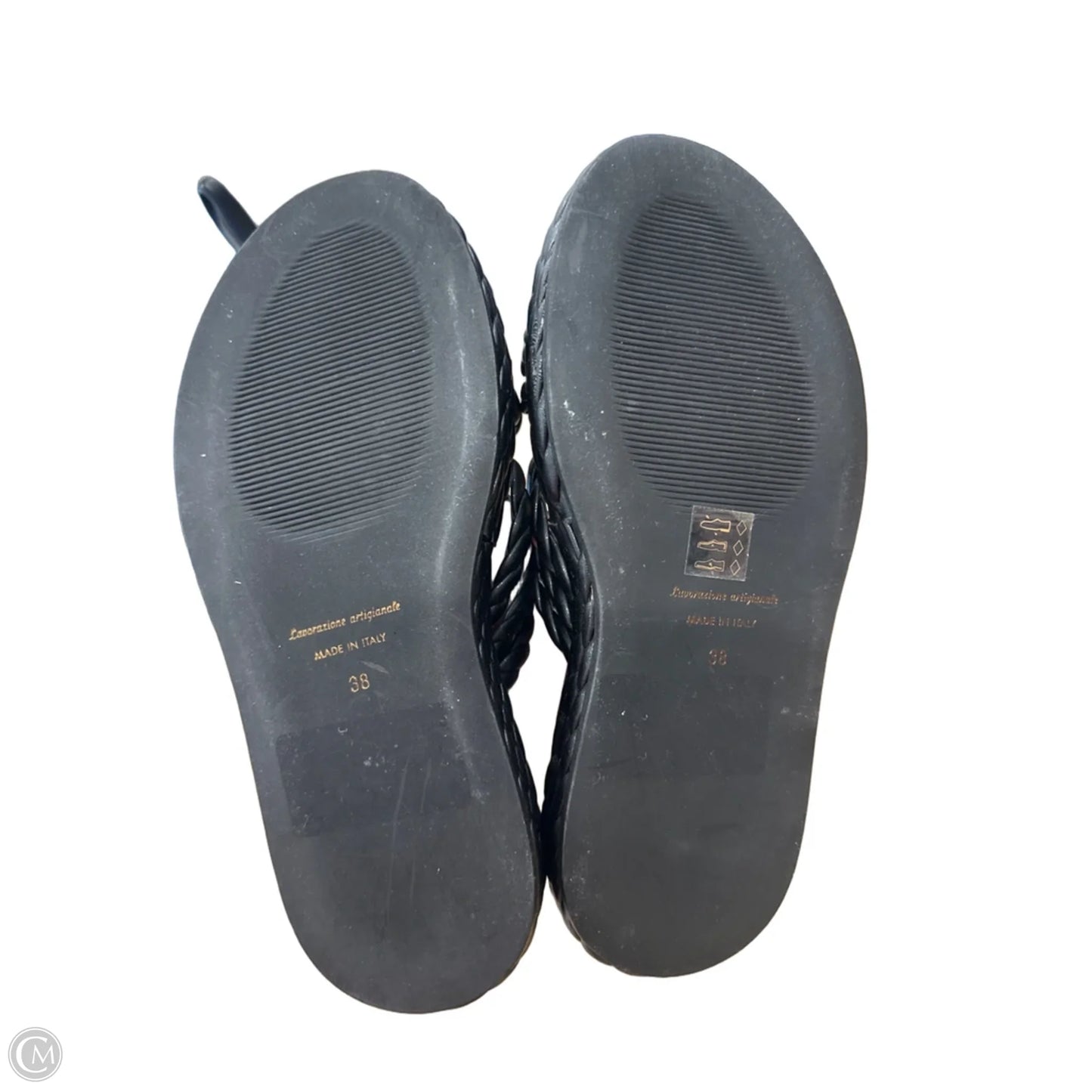 Sandals Heels Platform By Clothes Mentor In Black, Size: 8