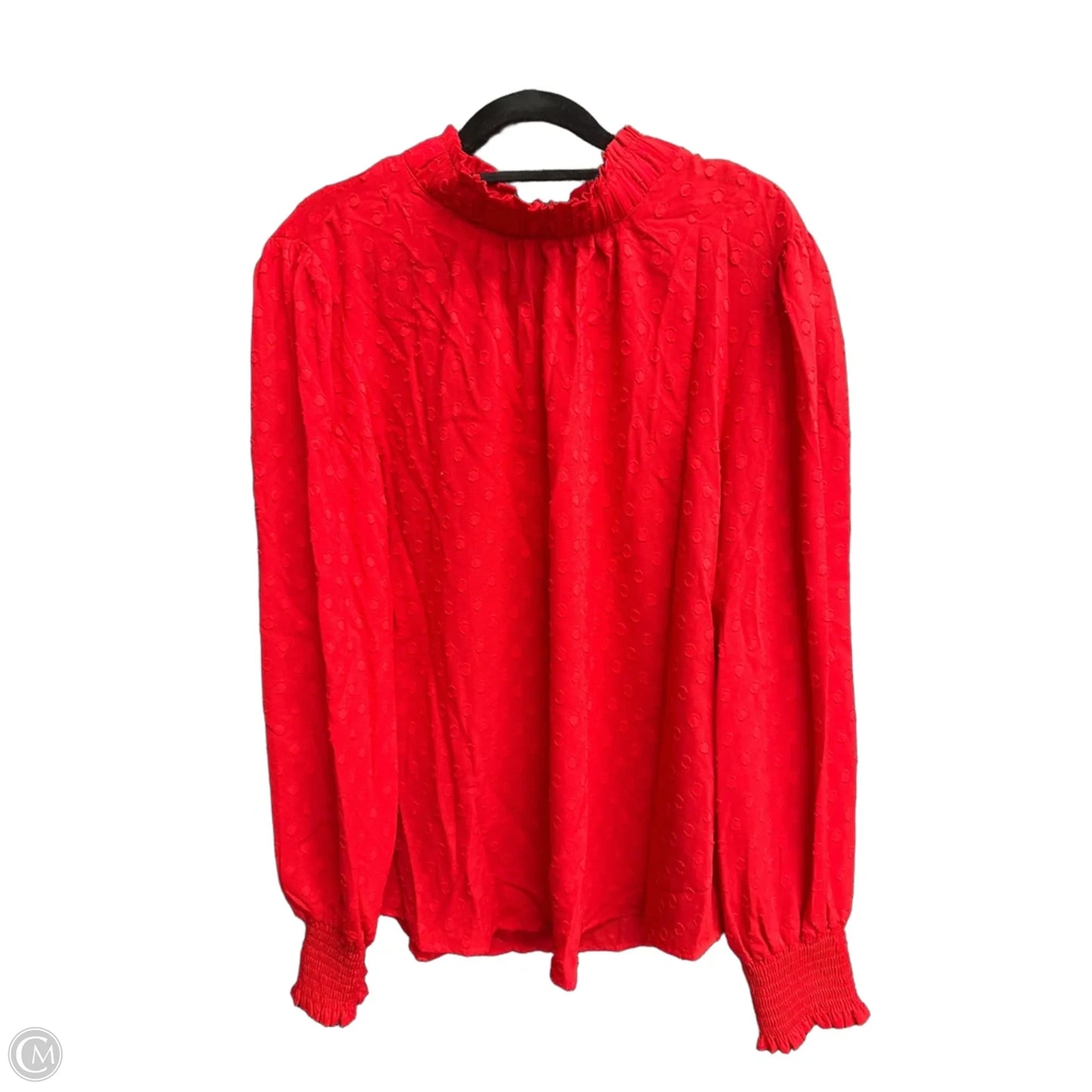 Top Long Sleeve By Loft In Red, Size: L