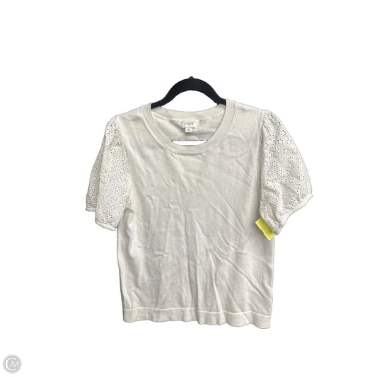 Top Short Sleeve By J. Crew In White, Size: M