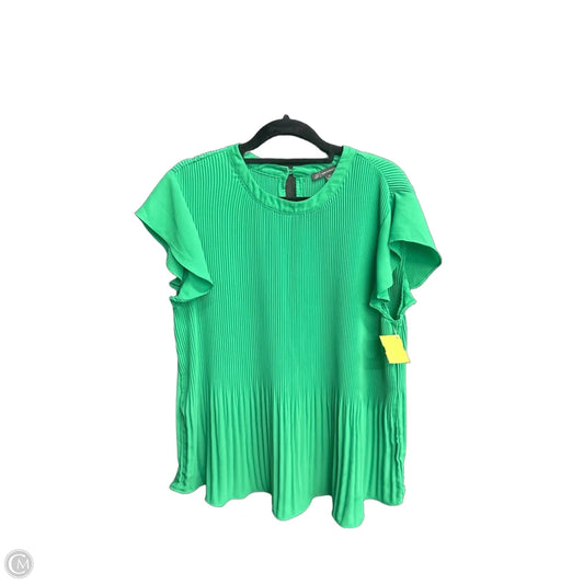 Top Sleeveless By Adrianna Papell In Green, Size: M