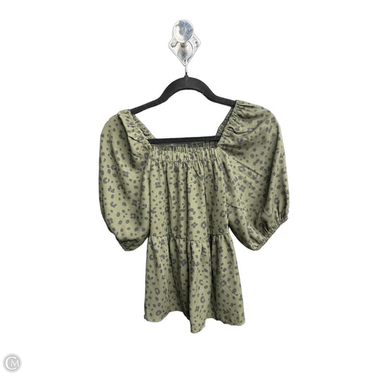 Top Short Sleeve By Bobeau In Animal Print, Size: Xs
