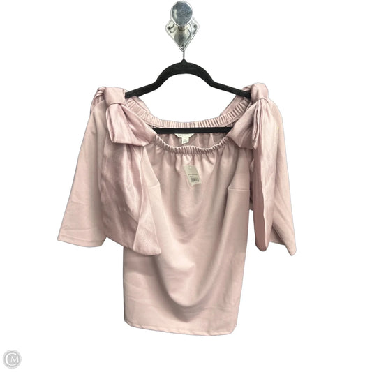 Top Short Sleeve By Cato In Purple, Size: S